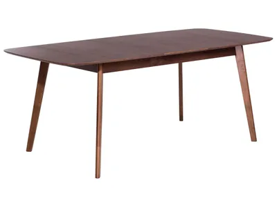 Obrázok produktu pre BELIANI Jedálenský stôl tmavé drevo 120/150 x 75 cm rozkladací drevené nohy škandinávsky štýl kuchyňa jedáleň