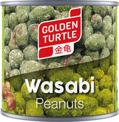 Obrázok produktu pre Arašidy Golden Turtle vo wasabi poleve, chrumkavé a pikantné 140g