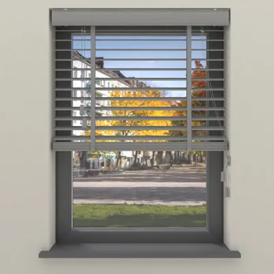 Produktbild von Cocoon Bambus Jalousien 120 x 175 cm - 50 mm Lamellen für Innen - Grau