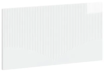 Imagen del producto de vidaXL Cabecero de pared, modelo HOORN, blanco brillante, material de madera