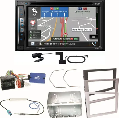 Produktbild von Pioneer AVIC-Z730DAB Navigation Einbauset für Opel Vectra C Meriva Vivaro Combo
