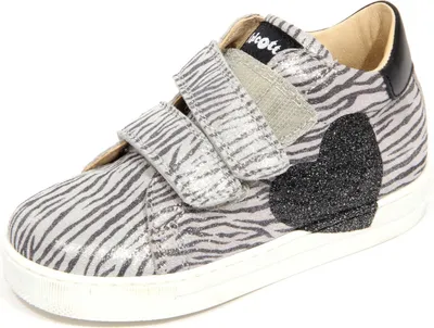 Produktbild von H3542 sneaker bimba girl FALCOTTO HEART VL kids suede shoes silver /black