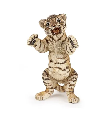 Produktbild von PAPO - Realistische Stehendes Tigerbaby-Figur - 3 Jahre + - Kollektion Wilde Tiere - Lernspiel Junge Großkatzen - Geschenkidee Spielzeug für Mädchen u