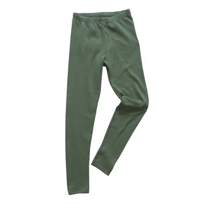 Kinder Legging Unisex aus 100% Bio-Baumwolle Farbe:olive