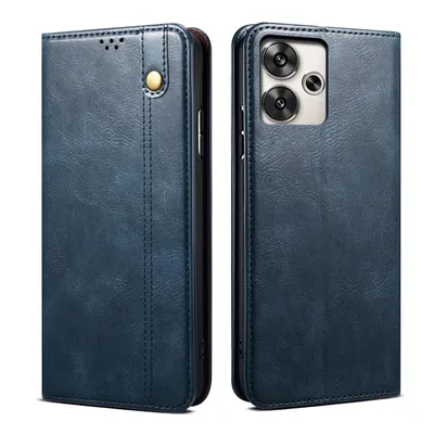 Produktbild von Hülle für Xiaomi Redmi Turbo 3 Leder Brieftasche Schutzhülle mit Standfunktion Blau