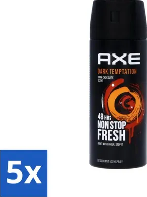 Obrázek produktu pro Axe Deodorant ve spreji Dark Temptation 150 ml - hodnotné balení - 5 kusů