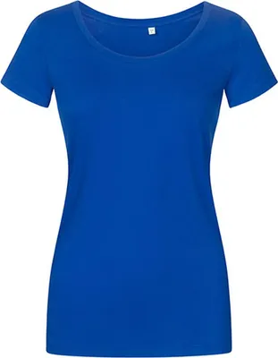 Immagine prodotto di X.O by Promodoro 1545 | Maglietta da donna, cotone pettinato - Colore: Azzurro - Taglia: XXL