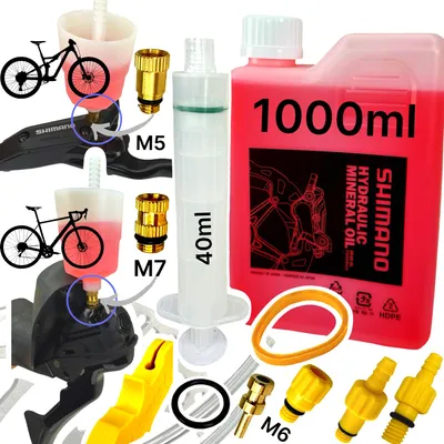 Produktbild von F26 Service Pro Kit für Shimano MTB City Rennrad Gravel M5 M7 M6 +1000ml Mineralöl