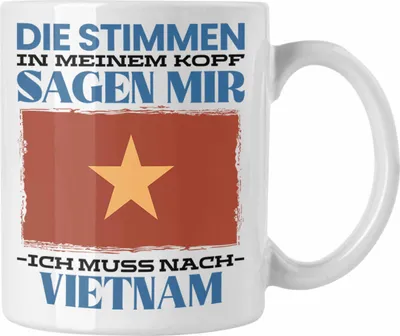 Produktbild von Trendation - Vietnam Tasse Urlaub Heimat Geschenk Spruch XXX Geschenkidee (Weiß)