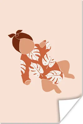 Produktbild von MuchoWow® Poster Baby - Kinder - Pastell - Sommer 40x60 cm - Plakate für die Wand - Poster Babyzimmer