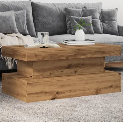 Obrázek produktu pro Maison Exclusive – konferenční stolek s LED osvětlením, dub Artisan, 90 x 50 x 40 cm
