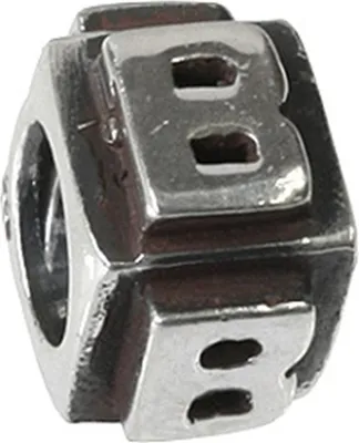 Produktbild von Carlo Biagi Bead Buchstabe B Silber European Beads BLPB