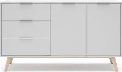 Zdjęcie produktu dla Kredens Campus 2-drzwiowy, 3-szufladowy - szer. 140 cm
