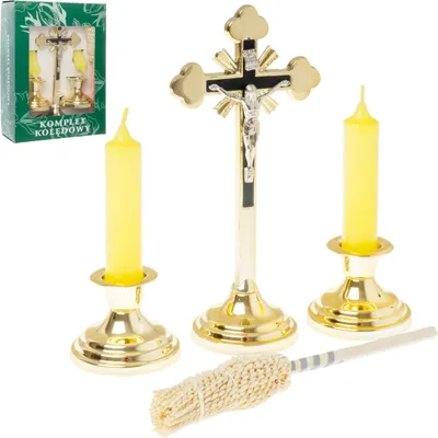 Obrázok produktu pre Weihnachtslieder-Set mit traditionellem Goldstreuer für Weihnachtslieder, 19 cm