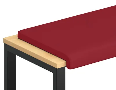 Produktbild von vidaXL Bankkissen Kunstleder Weinrot Tiefe 35 cm