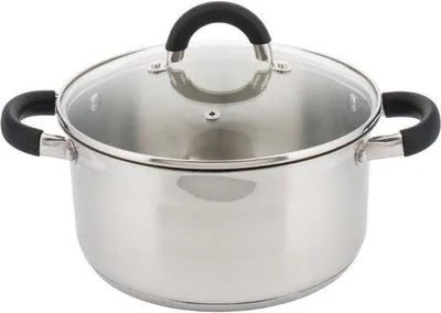Zdjęcie produktu dla Garnek ze stali nierdzewnej z pokrywką - 18 cm - 2 litry