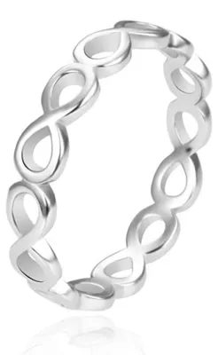 Produktbild von Stylischer Silberring Infinity AGT-R52X - Schaltung: 56 mm