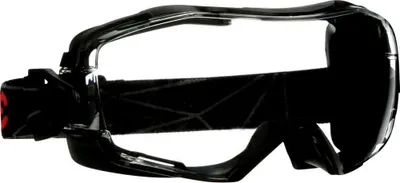 Produktbild von 3M GoggleGear 6000 - Sicherheitsbrille - Bau-/Renovierungsarbeiten - Staub-Arbeit - Die Arbeit mit Chemikalien - Beide Geschlechter - Schwarz - Transparent - Neopren (GG6001SGAF-BLK)