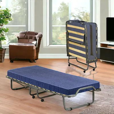 Produktbild von Klappbett Dabadian, Feldbett mit 15 Latten, platzsparendes Kinderbett, 100 % Italy, 80 x 200 x 40 cm, inklusive Matratze