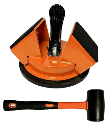 Productafbeelding van Laminaatvloer Gereedschap - Plankgrijper Vloerfixatiekit - Vloer Installeren Bevestigen - Precisie Reparatie Verbeteraar - 13x13x11cm - Zilver