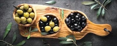 Produktbild von Glasbild Mediterrean Food I 125x50 cm