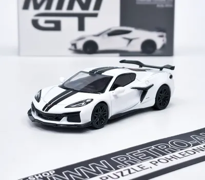 Image de Chevrolet Corvette Z06 2023 RHD Artic White - Mini GT 1:64