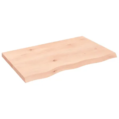 Immagine prodotto di Piano tavolo vidaXL 80x50x(2-4) cm in legno massello di rovere non trattato