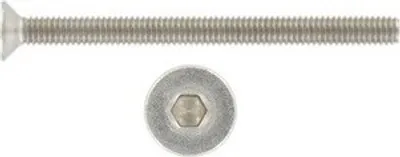 Produktbild von Schraube M6 x 40 DIN 7991 Edelstahl A2 - Packung mit 200 Stück
