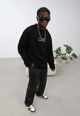 Produktbild von Oversize Sweatshirt Uni XL Schwarz