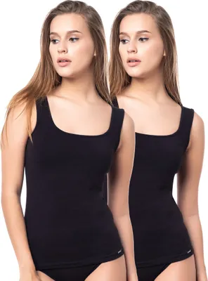 Produktbild von Yenita® Tank Top (2er Set) Modern-Collection M schwarz