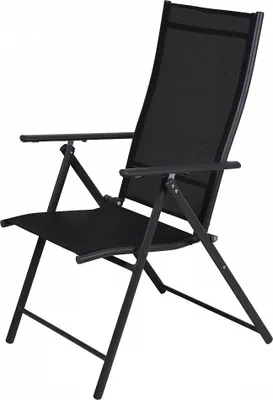 Produktbild von Pro Garden Klappstuhl / Klappstuhl / Gartenstuhl / Campingstuhl - 59 X 108 cm - Stahl/Polyester - Anthrazit