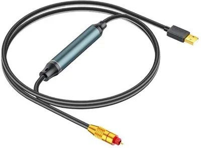 Obrázek produktu pro USB audio adaptér - 2 metry / 6,5 stop - Optický audio kabel - Zlepšete kvalitu zvuku