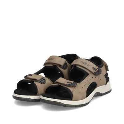 Produktbild von Rieker Herren Sandalen 21123-41, 21123-42, 21123-43, 21123-44, 21123-45, 21123-46, 21124-41, 21124-42, 21124-43, 21124-44, 21124-45, 21123-40, 21123-47, 21124-40, 21124-46 RIE-26951 terra/schwarz 40
