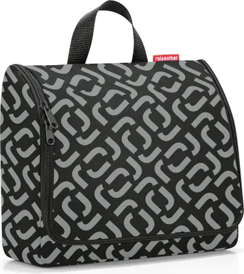 Produktbild von reisenthel toiletbag XL, Kulturtasche, Kulturbeutel, Kosmetiktasche, Waschtasche, Zum Aufhängen, Polyestergewebe, Signature Black, 4 L, WO7054