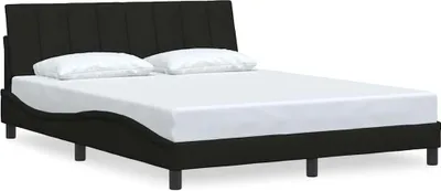 Produktbild von Bettgestell ohne Matratze "Hanko" Schwarz 160x200 cm Stoff