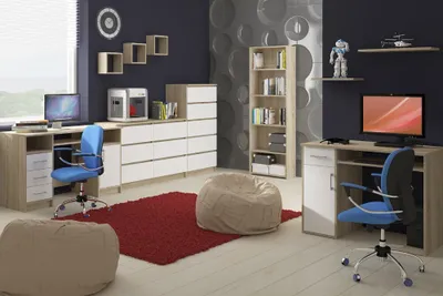 Obrázek produktu pro AKORD Furniture Factory OP0LK-1DABBIA002, Bílá, Dub, 6 zásuvka/zásuvek, Matný, 16 mm, 60 cm, 400 mm