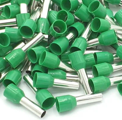 Obrázok produktu pre 100 kusov 6 mm² izolovaných zelených káblových koncoviek