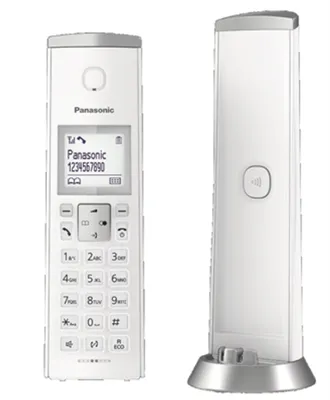 Immagine prodotto di Cordless Doppio Panasonic Design Kx Tgk212Jtw Whitevivavoce Retroilluminato 50 Numeri 200 Ore