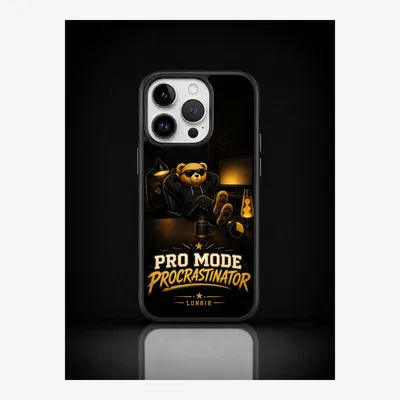 Zdjęcie produktu dla Etui na iPhone 14 Pro, pokrowiec ochronny na telefon z motywem prokrastynacji – LUNØIR ©