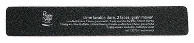 Produktbild von PEGGY SAGE 2-Wege-Nagelfeile grob rechteckig Nagelfeile 100/180 schwarz