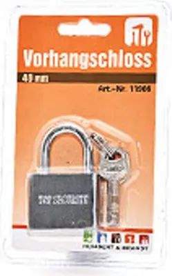 Produktbild von Vorhangschloss 40 mm, EXTRA-dick, mit 3 Schlüsseln
