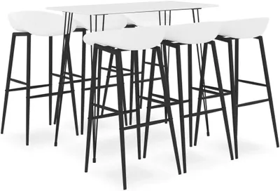 Produktbild von Weißes 7-teiliges Bar-Set als Möbelset