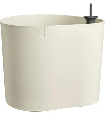 Image de Pot de fleurs autonettoyant Eden Aquacare Low, blanc, 40 cm