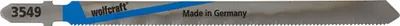Produktbild von wolfcraft GmbH 4006885354906 Sägeblatt de Säge de Stichsäge de Stichsäge, de Säge de Dekupiersäge und de Säbelsäge de Sägeblatt de Säge de Säbelsäge de Stahl de High Carbon Steel (HCS) 2 Stück(e)