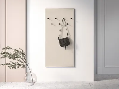 Obrázok produktu pre Čalúnený nástenný vešiak FAREL - kašmír