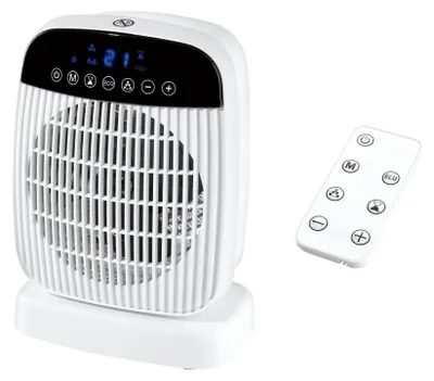 Produktbild von Silvercrest Heizlüfter Heizgerät LCD SHLF 2000 E4 Fernbedienung Timer weiß