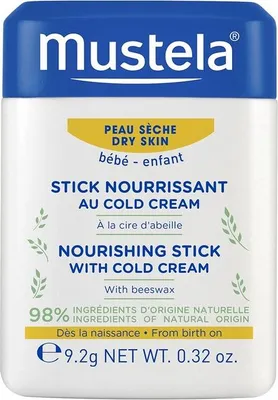 Produktbild von Mustela Hydra-Stick, Lippenbalsam, Farblos, Unisex, Sehr trockene Haut, Feuchtigkeitsspendend, Nährend, Weichmachend, Behälter