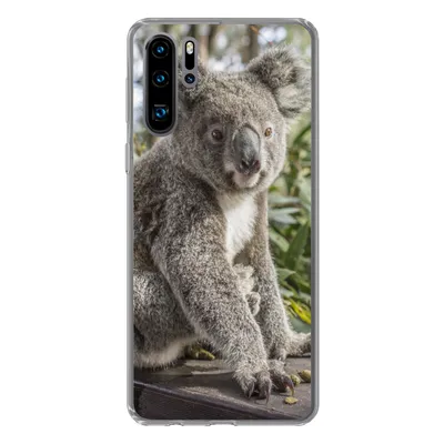 Produktbild von MuchoWow® Handyhülle Schutzhülle Hülle für Huawei P30 Pro Koala - Holz - Pflanzen - Kinder - Jungen - Mädchen Silikon Softcase Handy Hülle - Schutzdeckel