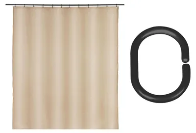 Produktbild von Schöner Wohnen Polyester Duschvorhang Mayour Beige Duschen Bad Sichtschutz