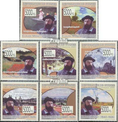Produktbild von Briefmarken Guinea 2009 Mi 6887-6894 (kompl. Ausgabe) postfrisch Gemälde von Claude Monet (1840-1926)